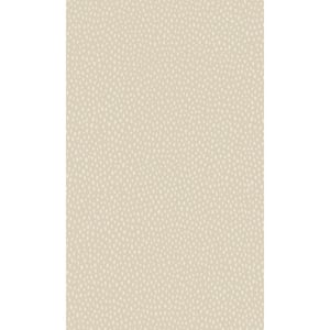 Cream Dotted Plain Simple Textured Wallpaper with Non-Woven Material Non-Pasted Covered 57 sq. ft. Double Roll