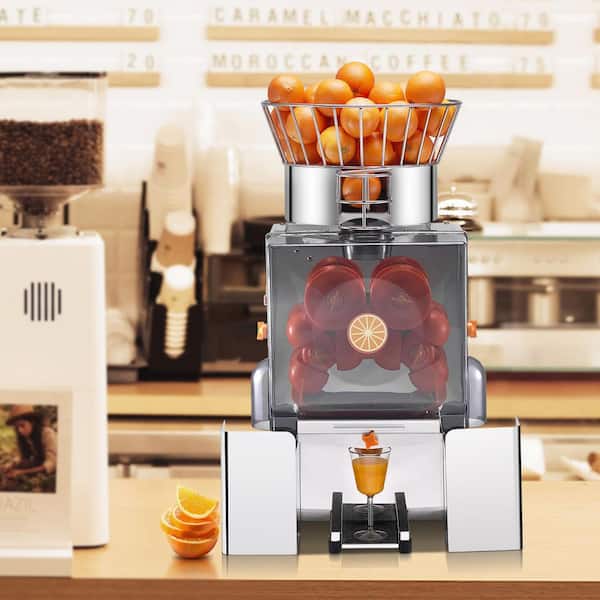 Commercial Orange Juicer Machine, 120W Automatic Feeding Juice Extractor, Stainless Steel Juice Extractor, 2025 Upgrade