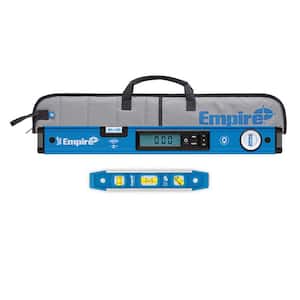24 in. True Blue Magnetic Digital Box Beam Level with Case with 9 in. Torpedo Level