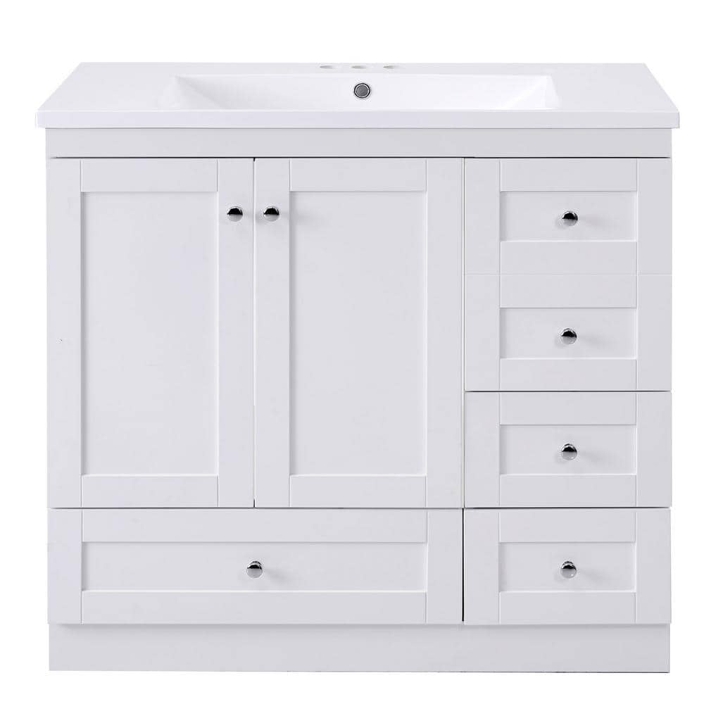 ☆ラニカイ☆ Xzkai 36 in. W x 18 in. D x 36 in. H Single Sink Bath Vanity