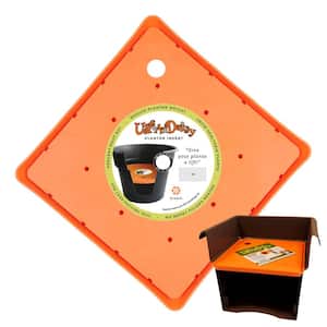 Bloem Ups-A-Daisy Round Planter Lift Insert: 14 - Orange