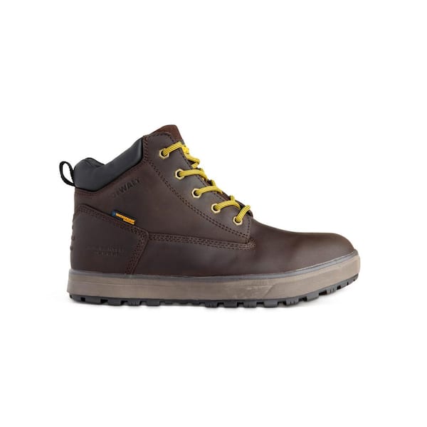 DEWALT Men s Helix WP Waterproof 6 in. Work Boots Steel Toe Brown Size 10 W DXWP84364W BCH 10 The Home Depot