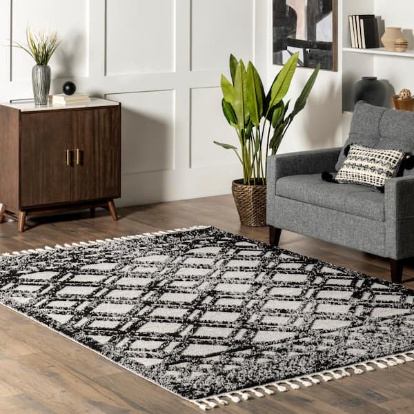 Reviews for nuLOOM Charcoal 6 ft. 7 in. x 9 ft. Ansley Moroccan