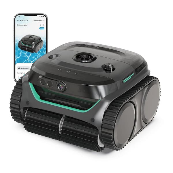 C2 Pro Vision Robotic Suction Pool Vacuum Concrete Surfaces w/ AI Camera Ultra Filter Pool Cleaner