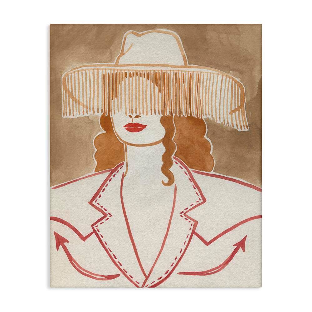 Western Cowgirl Fashion by Grace Popp Unframed People Graphic Art Print 40 in. x 30 in. price history on PriceWatchPro