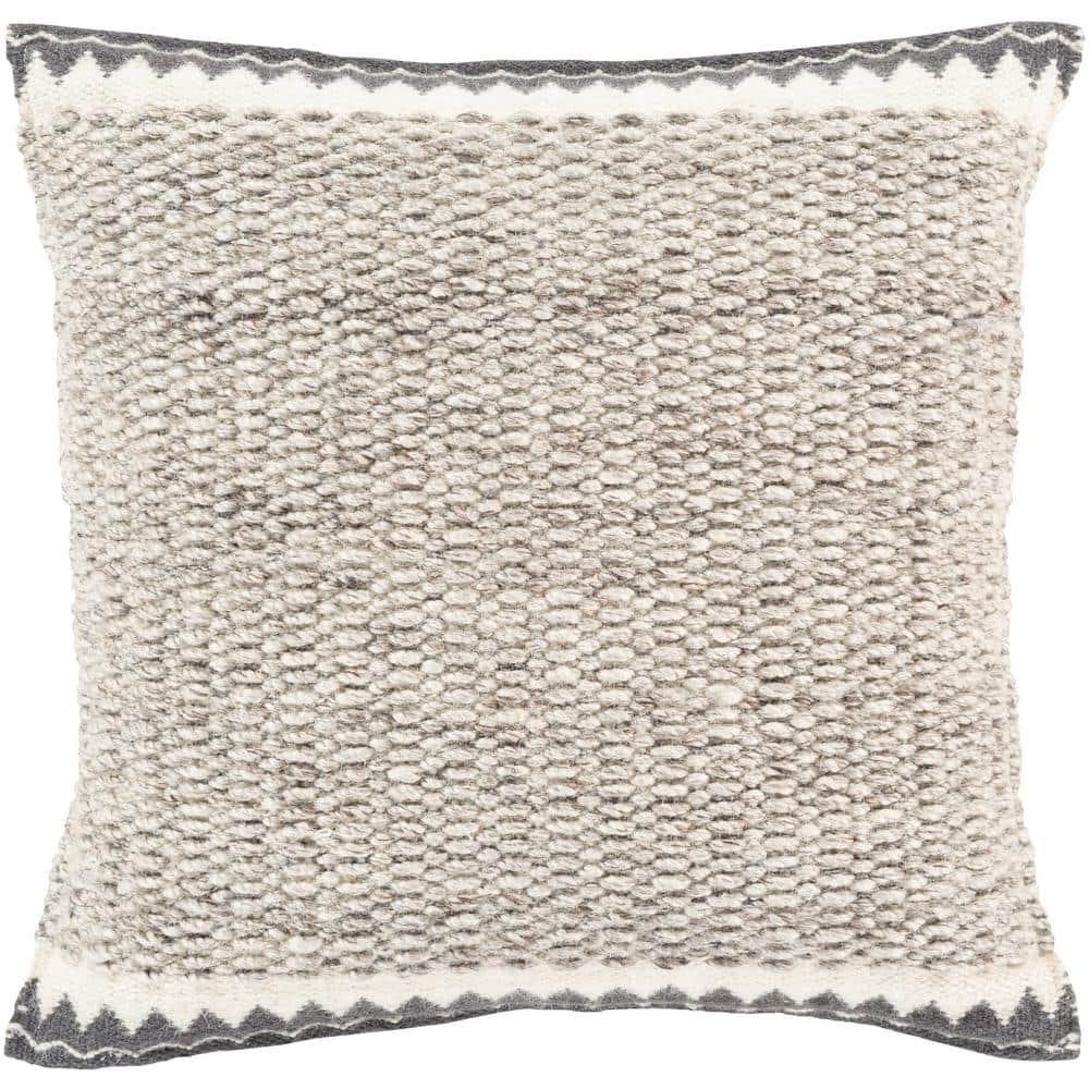 Artistic Weavers Monza Ivory Woven Polyester Fill 22 in. x 22 in ...