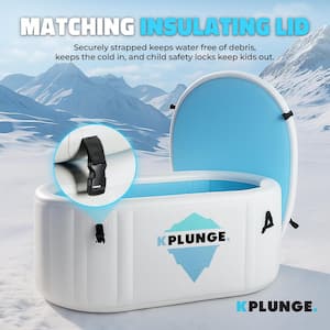 KPLUNGE Kodiak 1-Person 0-Jet Inflatable Cold Plunge Ice Bathtub/Hot Tub