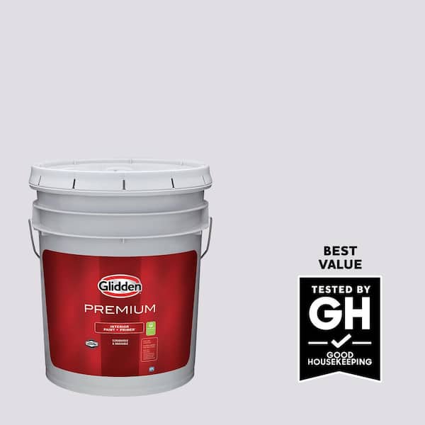 Glidden Premium 5 gal. PPG1173-2 February Frost Semi-Gloss Interior Paint