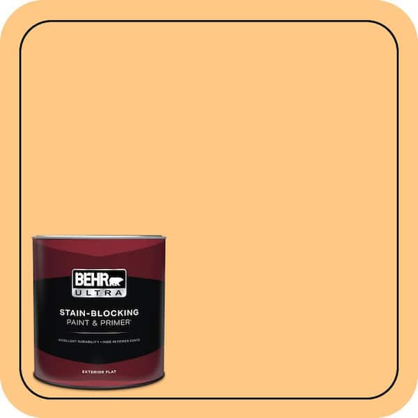 BEHR ULTRA 1 qt. #290B-5 Torchlight Flat Exterior Paint & Primer