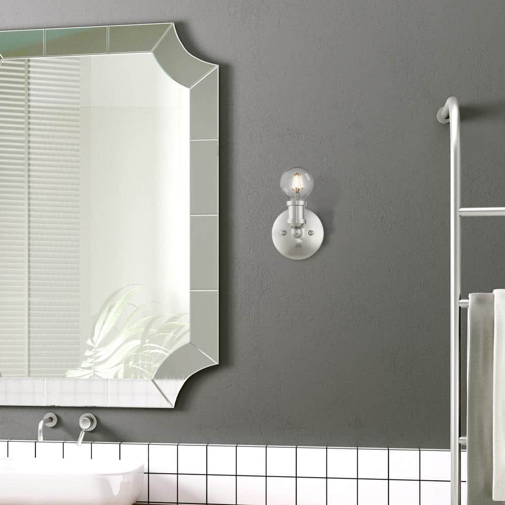 Lansdale Brushed Nickel 5'' Contemporary Single-Light Vanity Sconce
