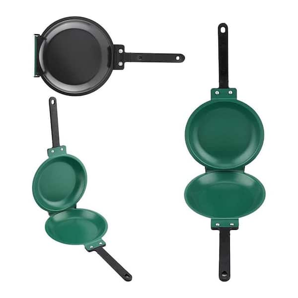 1 Piece Double-Sided Nonstick Flip Frying Pan Easy Clean Surface for Pancakes Eggs Grilled Cheese Gas Electric