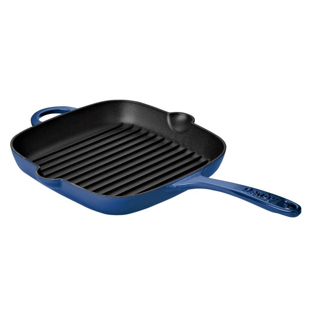 Denby Cobalt Cast Iron 10 in. Griddle Pan