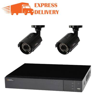 4-Channel 1080p 1TB Surveillance System and 2 HD Bullet Cameras with 100 ft. Night Vision