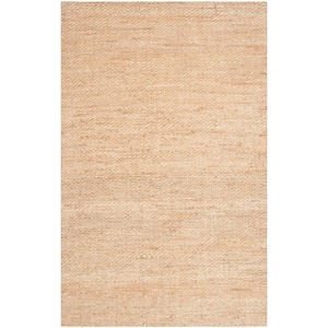 Natural Fiber Beige 5 ft. x 8 ft. Solid Area Rug