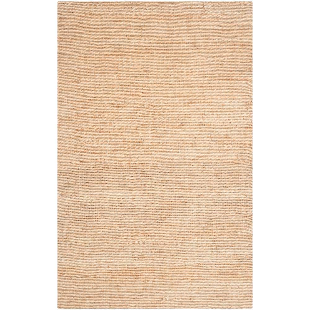 Natural Fiber Beige 6 ft. x 9 ft. Solid Area Rug