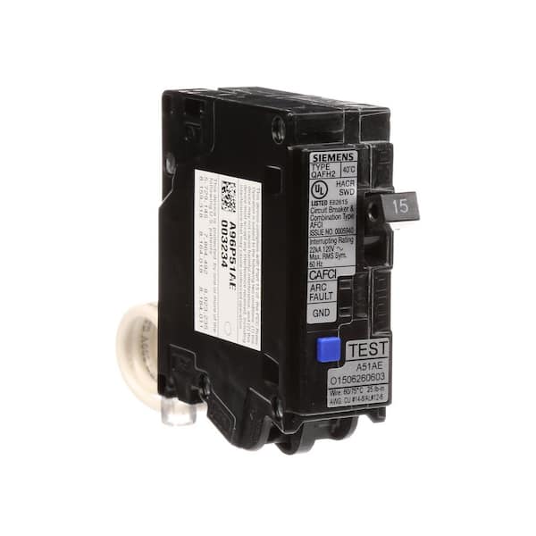 Siemens 15 Amp Single-Pole Circuit Breaker QAFH2 Combo AFCI