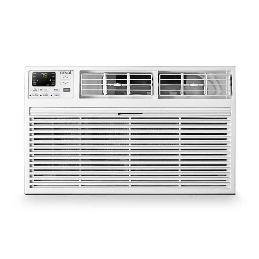 12,000 BTU 115-Volt Through the Wall Air Conditioner Cools 450 sq. ft. with Remote in White -  Bevoi, TBEVTTW121C