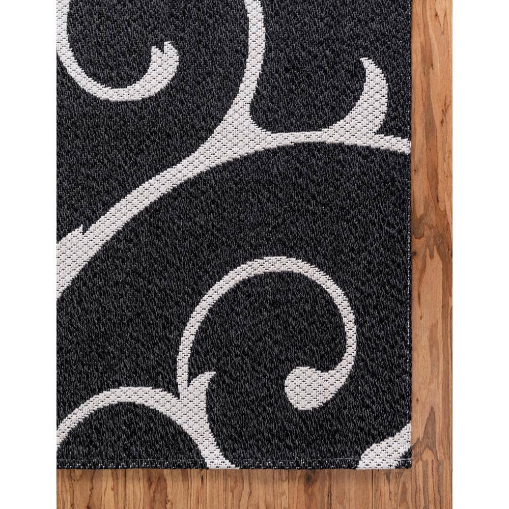 Decatur Courtyard Black Cotton Flatweave 2'x3' Indoor Rug