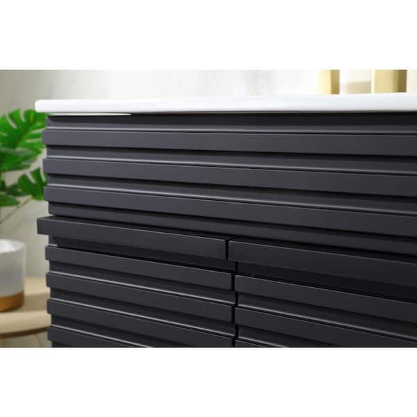 VAPSINT 24 in. W x 18 in. D x 33 in. H 2-Doors Bathroom Vanity in