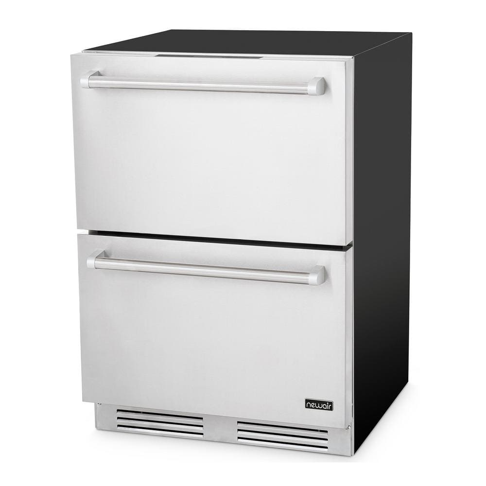 24 in. 1.8 cu. ft. Undercounter Dual Zone Built-In and Standard Refrigerator and Outdoor Freezer in Stainless Steel