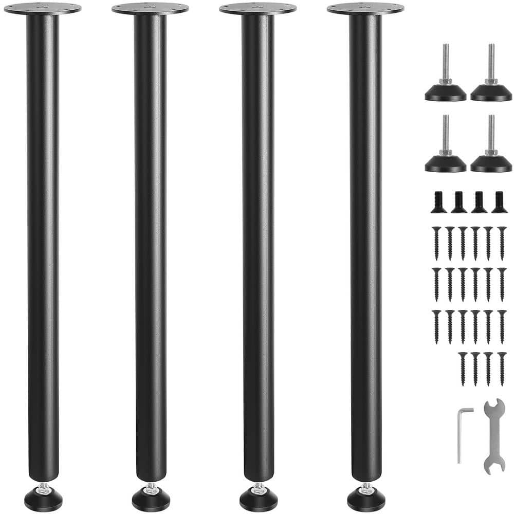 30 In. Adjustable Desk Legs, Steel Office Table Furniture legs Set of 4,1200 lbs. Load Capacity Heavy Duty Desk Legs price history on PriceWatchPro