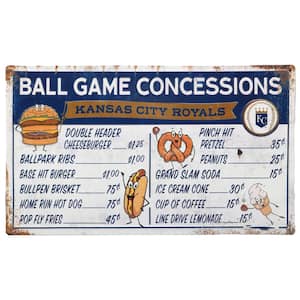 Kansas City Royals Ball Game Concessions Metal Sign