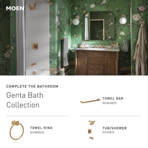 MOEN Genta 8-Inch Bathroom Hand Towel Bar/Hanger In Brushed Nickel