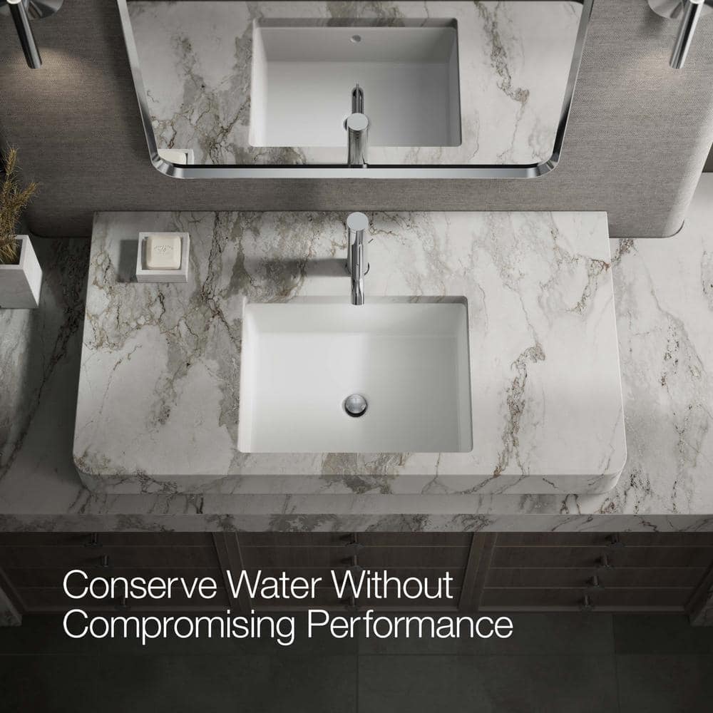 Polished Chrome Single-Handle Bathroom Sink Faucet
