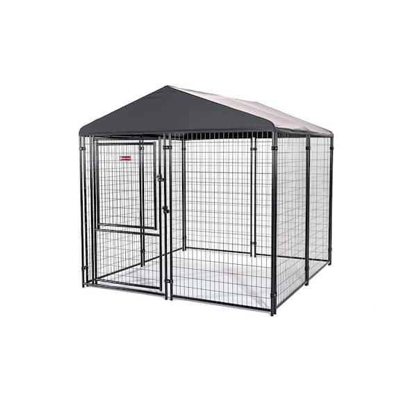 Stay Series Executive Kennel- Steel Grey (8 ft. x 8 ft. x 6 ft.)