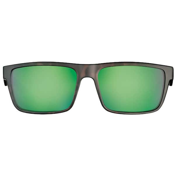 Rubber Framed Polarized Sunglasses (RB-4381AG) - Green Mirror/Amber -  Ramsey Outdoor