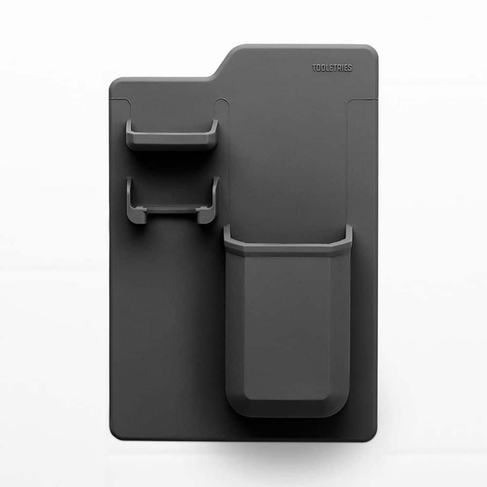 Wall Mounted Toothbrush & Razor Organizer with No-Residue Adhesive, Removable Reusable in Charcoal price history on PriceWatchPro