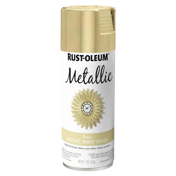Rust-Oleum Specialty Metallic Brass Spray Paint 11 oz (6 Pack)