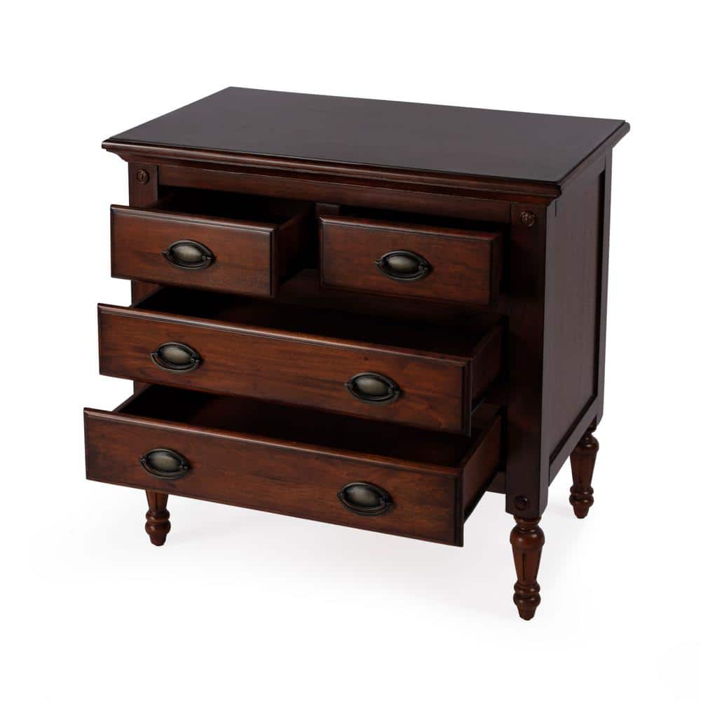 Easterbrook Dark Brown Mahogany 4-Drawer Chest
