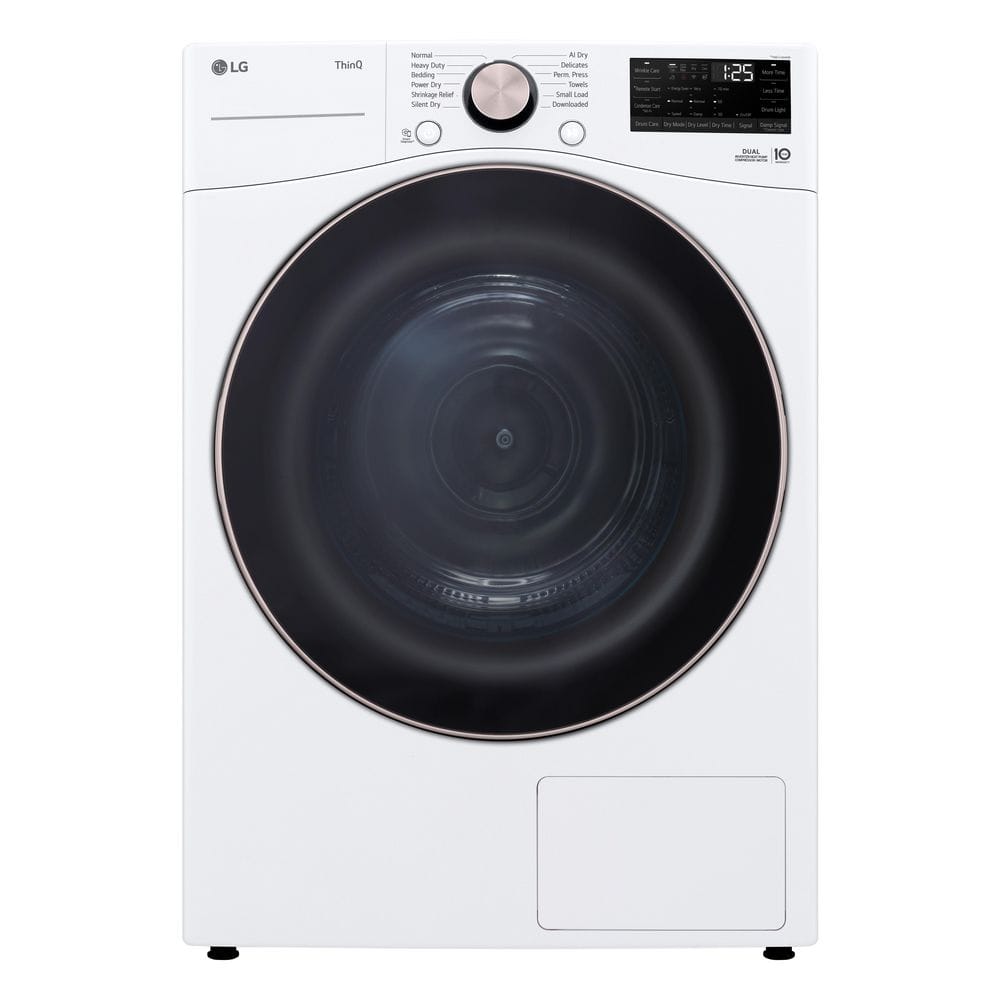 7.8 cu. ft. Mega Capacity ventless Smart Front Load Dryer in White with Dual Inverter HeatPump Technology