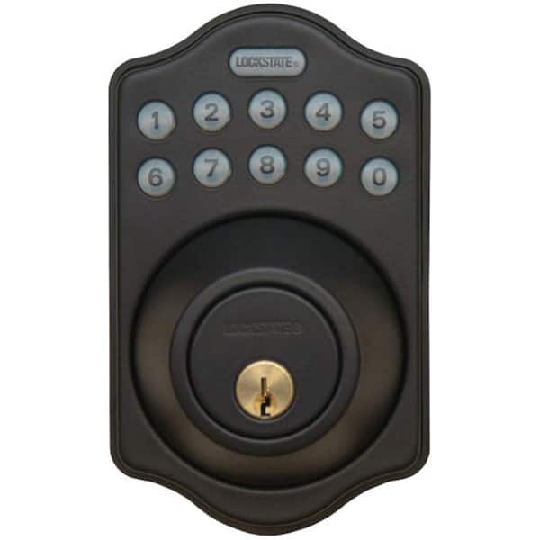 LockState RemoteLock WiFi Electronic Single Cylinder Oil Rubbed Bronze Deadbolt Door Lock