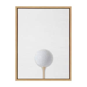 Sylvie "Golf Ball Portrait Color" 24 in. x 18 in. Framed Canvas Wall Art