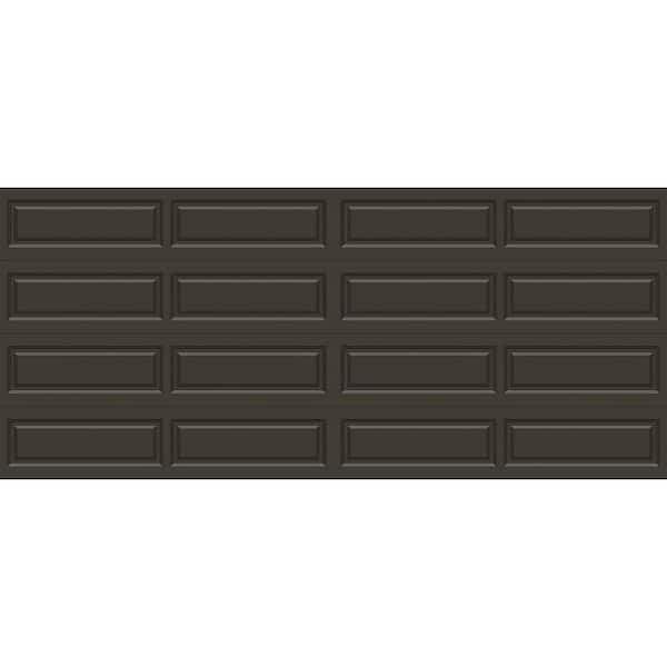 Clopay Classic Steel Long Panel 16 ft. x 7 ft. Insulated 18.4 R-Value  Mocha Brown Garage Door without windows