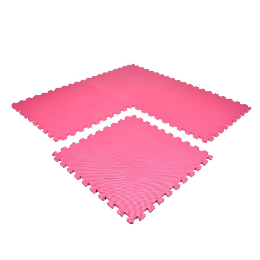 Premium Pink 24" x 24" EVA Foam Interlocking Mats
