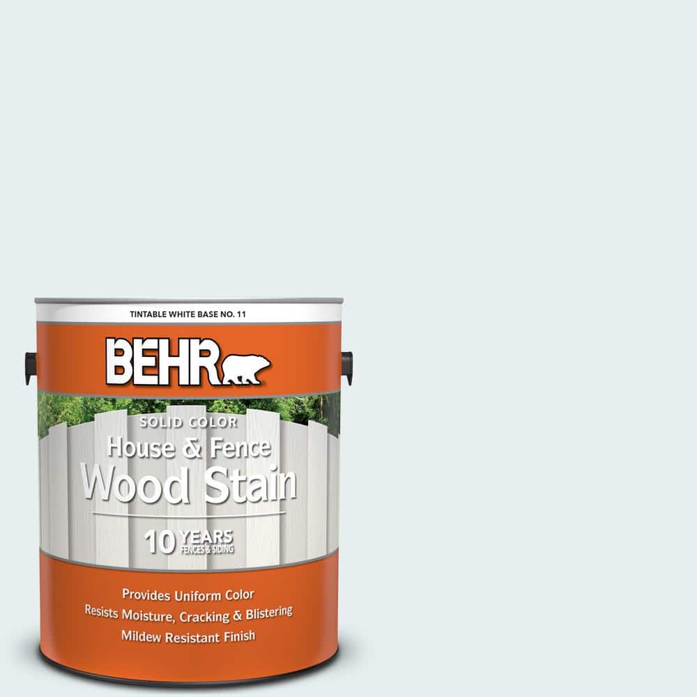 1 gal. #730E-1 Polar White Solid Color House and Fence Exterior Wood Stain