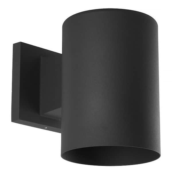 5" Black Outdoor Modern Wall Cylinder for Outdoor Spaces with Up-Down Light Output