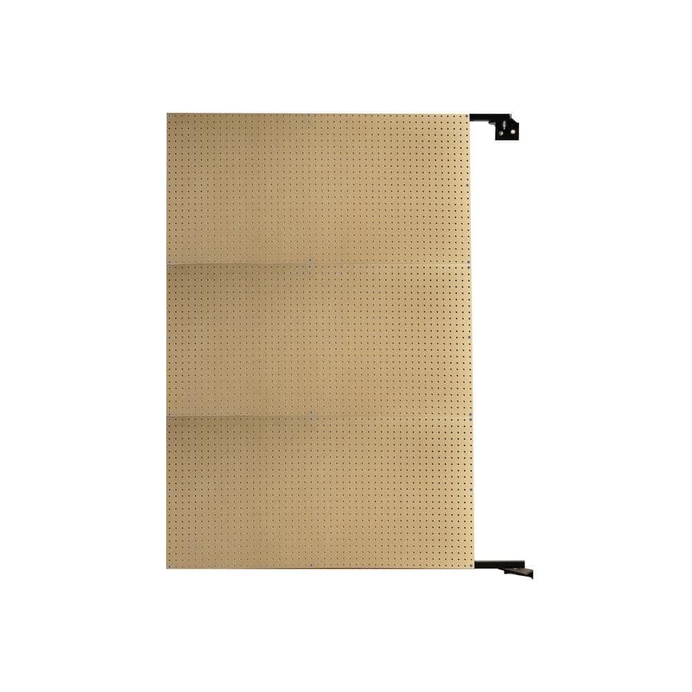 48 in. W x 72 in. H x 1-1/2 in. D Wall Mount Double-Sided Swing Panel Natural HDF Pegboard price history on PriceWatchPro