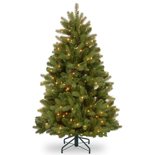 National Tree Company 5 ft. Feel Real Newberry Spruce Hinged Tree with 500 Clear Lights