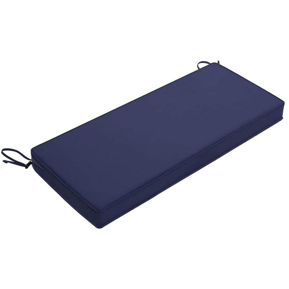 45 x 18 in. Blue Rectangle Outdoor Bench Cushion