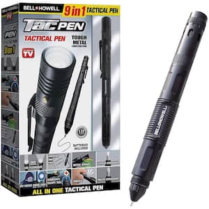 Tac Pen, 9 in. 1 Aluminum 30 Lumens Tactical Pen and Flashlight