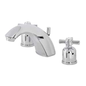 Millennium 8 in. Widespread 2-Handle Bathroom Faucets with Plastic Pop-Up in Polished Chrome