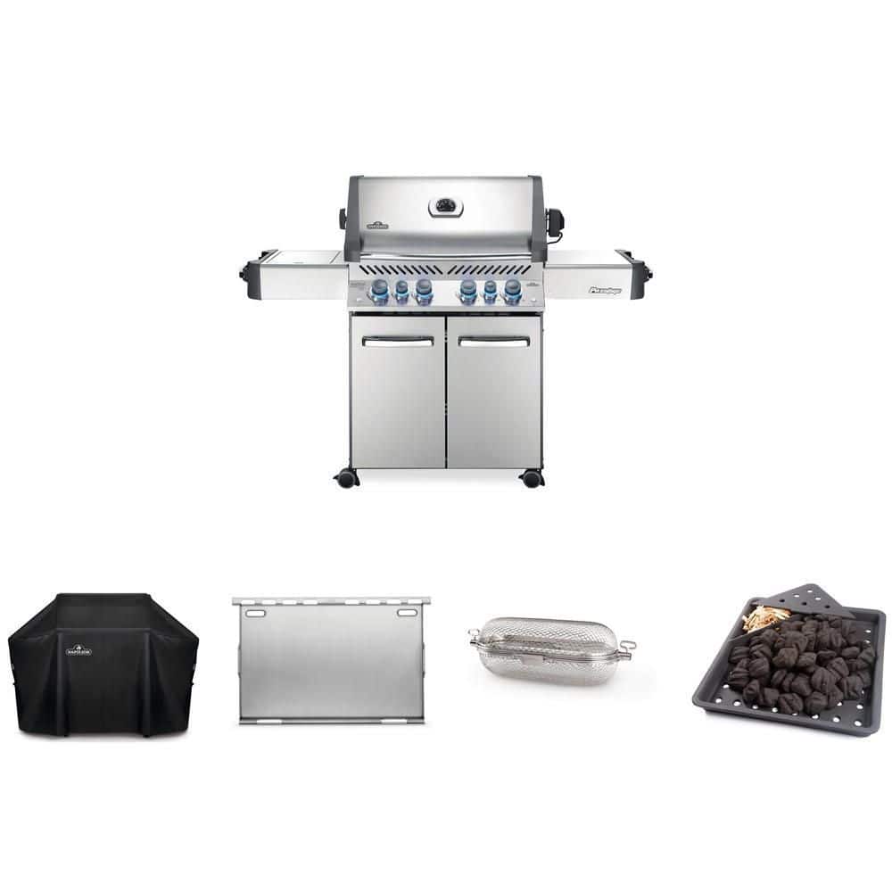 NAPOLEON Prestige 500 4-Burner Propane Gas Grill, Grill Cover
