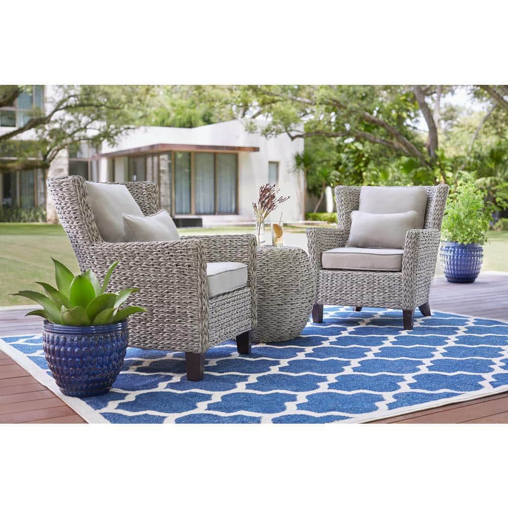 hampton bay wicker bistro set