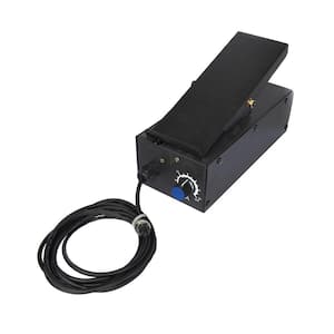 Foot Pedal for Plasma Cutter and Welder Amp Control on Lotos CT520D, LTPDC2000D and TIG160 with 5-Pin Plug