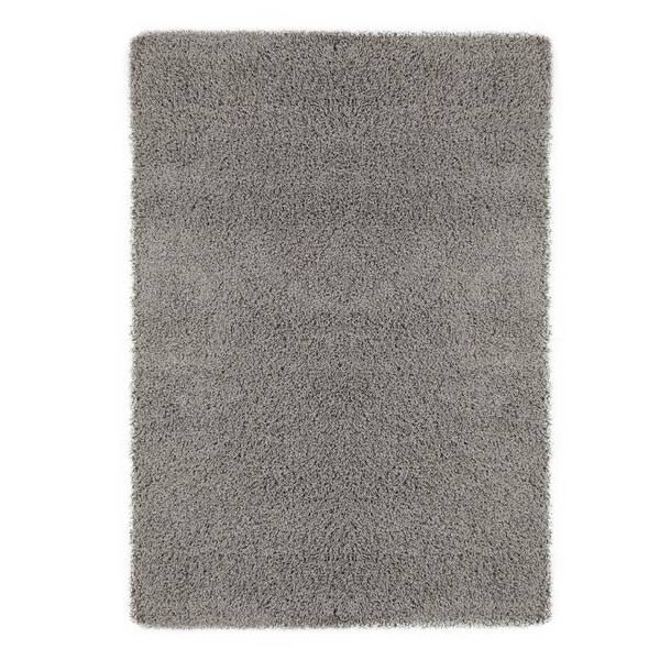 Sweet Home Stores Cozy Shag Collection Grey 8 ft. x 10 ft. Indoor Area Rug