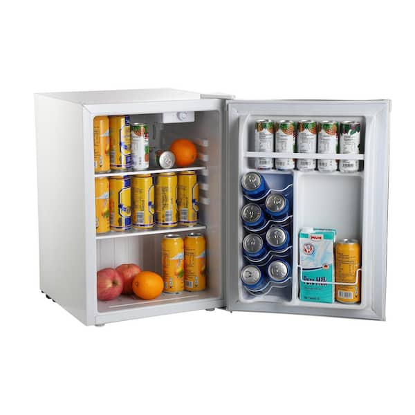 2.6 cu. ft. Mini Fridge in White without Freezer